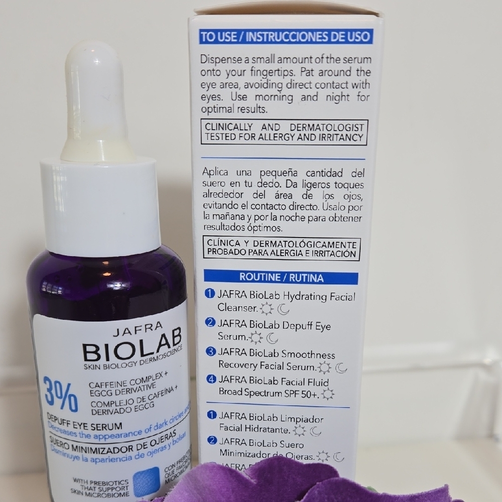 JAFRA Biolab Depuff Eye Serum 1 oz • Caffeine + EGCG • Anti-Puffiness - Picture 4 of 4